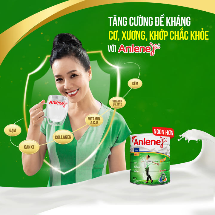 Bộ 2 Sữa bột Anlene Gold Movepro Vanilla 800g