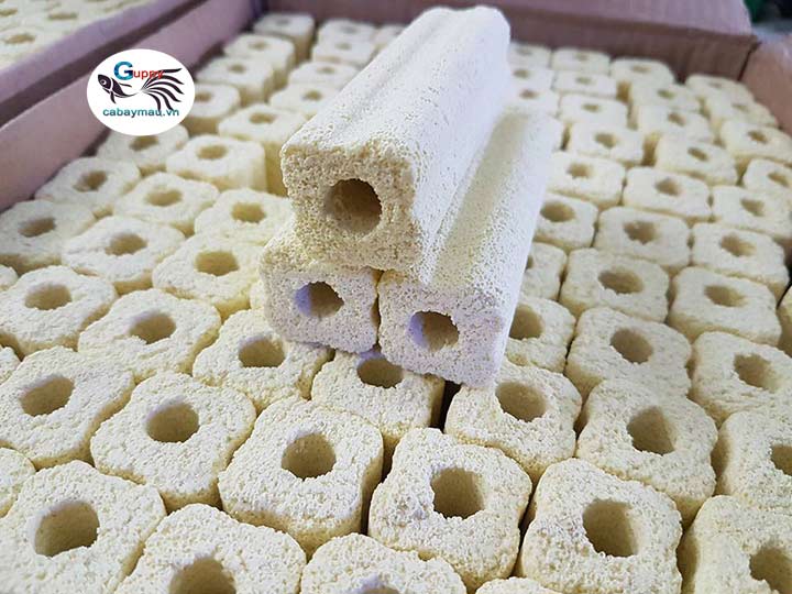 Sứ thanh lọc nước cây lớn 15x4x4cm - vật liệu lọc nước hồ cá - bể cá - loại tốt, nặng hơn, nhièu lỗ hơn.