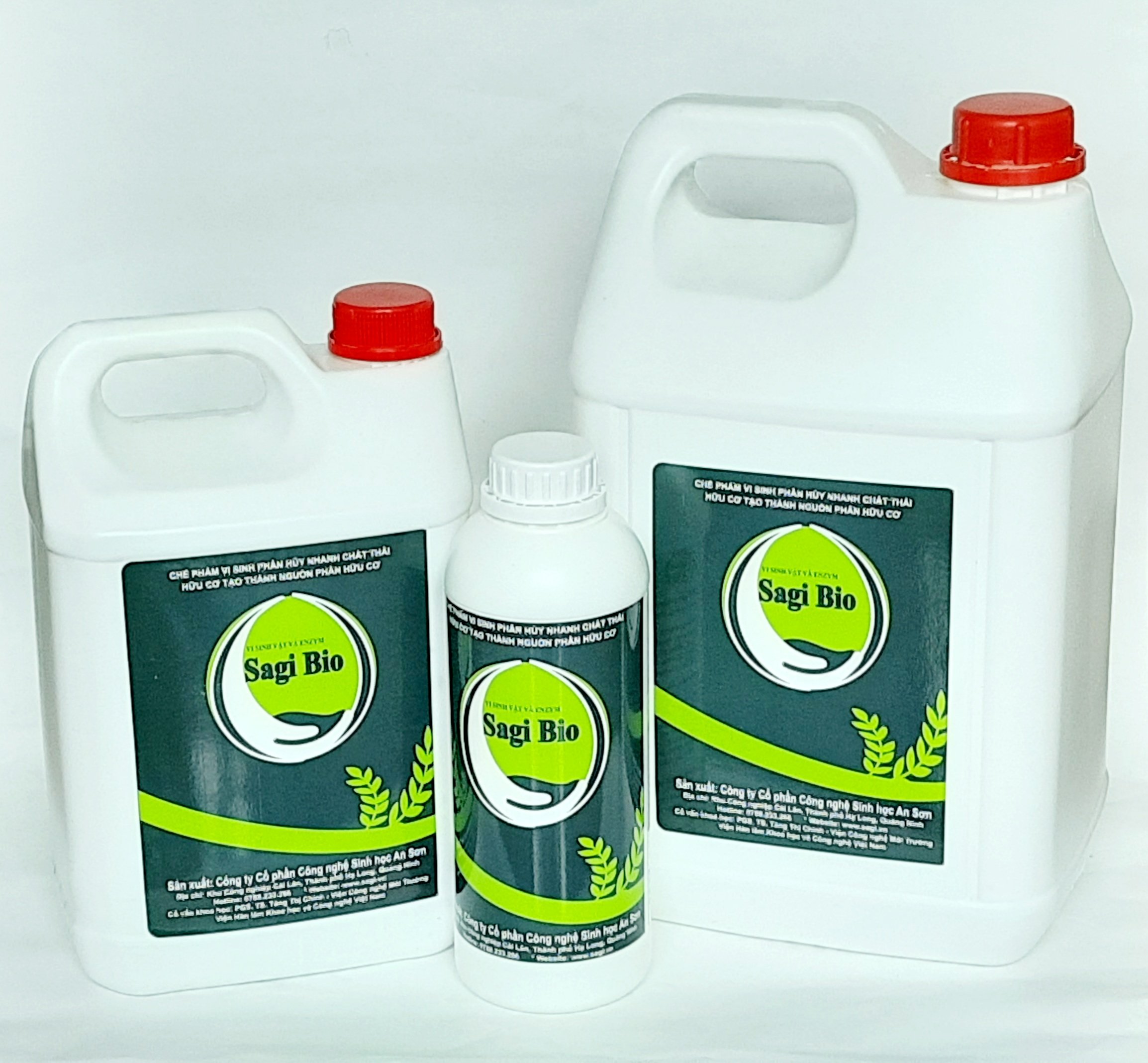 Chế phẩm sinh học ủ phân hữu cơ SagiBio - Chai 1 lít