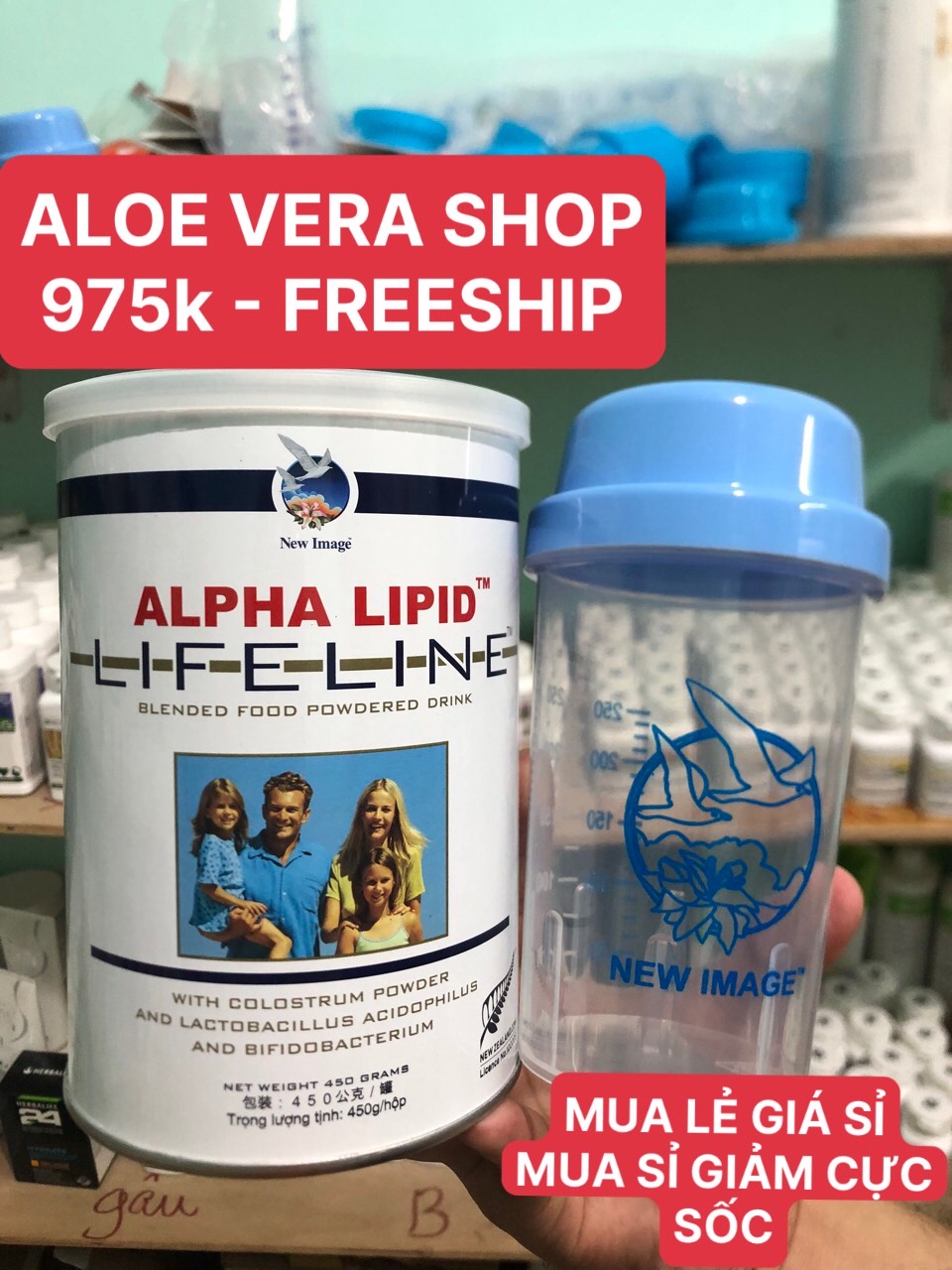 (GIÁ HUỶ DIỆT) Sữa Non Alpha Lipid 450g Chính Hãng New Zealand (Combo 1 Sữa 1 Ly)