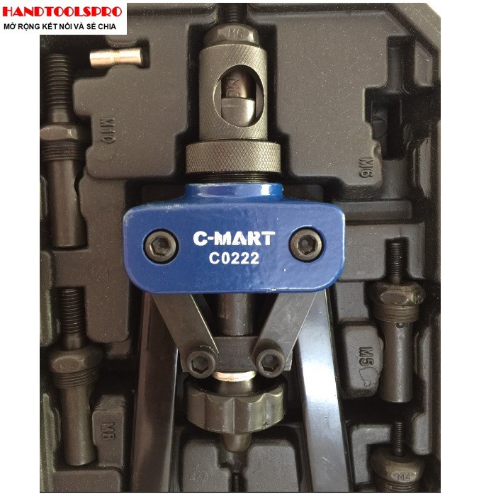 Bộ dụng cụ hút vít rive M3~M10 C0222 C-MART