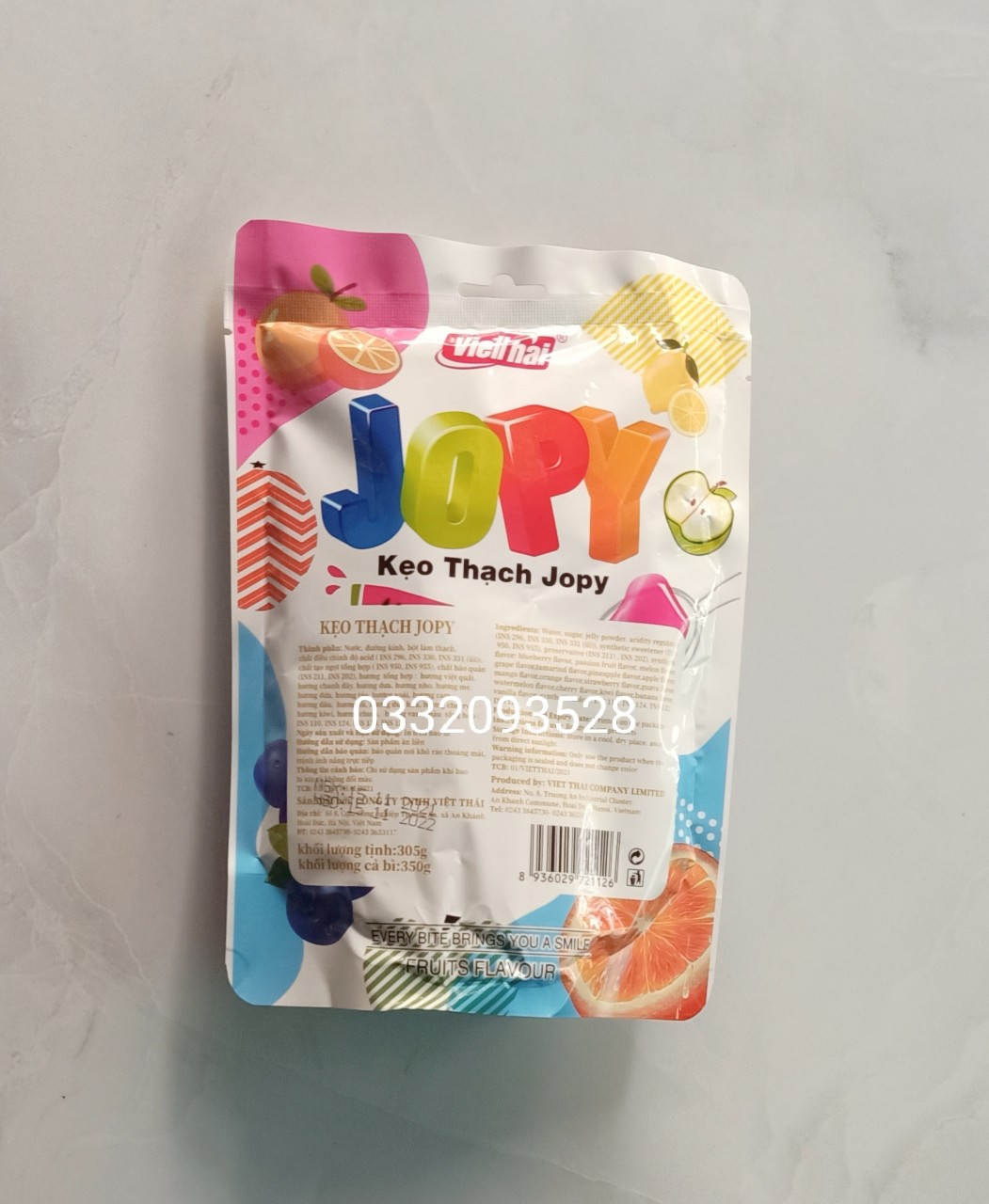 🥝🥭🍑Kẹo thạch jopy trái cây zai zai giòn giòn