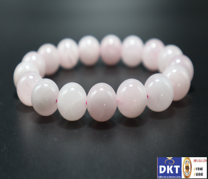 [HCM]Vòng Tay Phong Thủy Thạch Anh Hồng Mệnh Hỏa  Thổ Thời Trang DKT-220 hàng thực tế shop chụp( CỠ ĐÁ 8MM-14MM)hàng đẹp