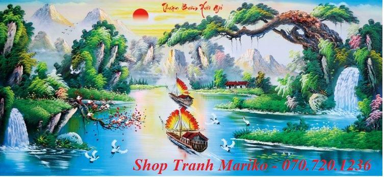 Tranh đính đá cao cấp lavender thuận buồm xuôi gió lv064 kích thước 130cm x 65cm