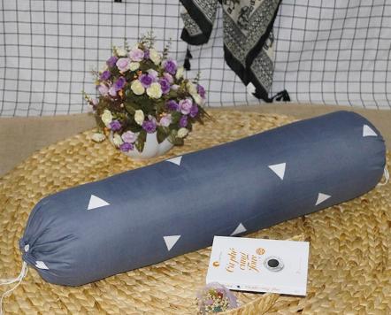 (FreeShip MAX) Vỏ gối ôm Cotton Poly,bao gối ôm 35x100cm mẫu tam giác ghi Kovico Kho chăn ga gối, ga giường, drap giường hà nội
