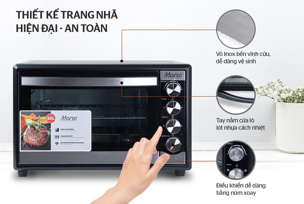 Lò Nướng 50lit Sunhouse Mama SHD4250S