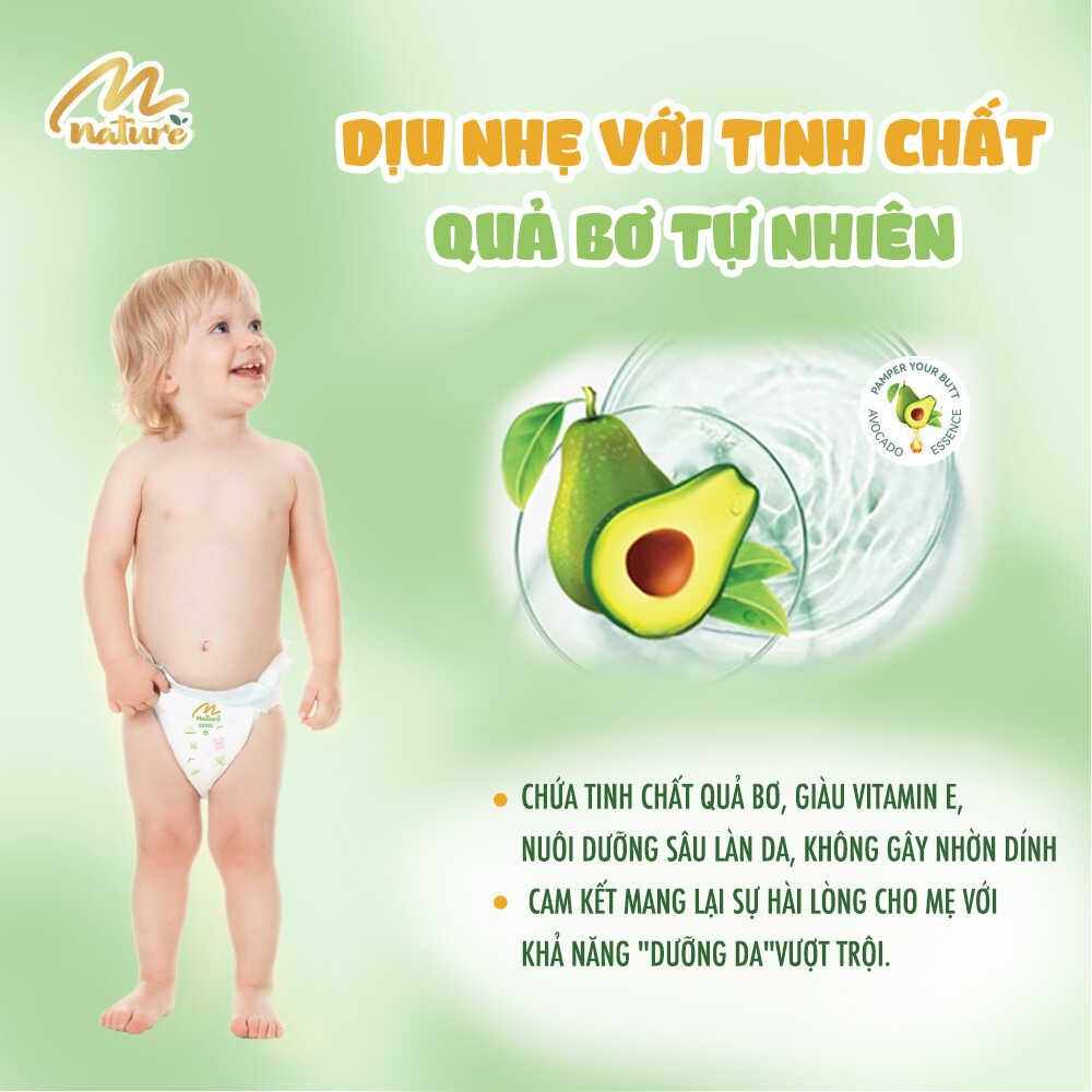 [Tặng KhănSữa]Bỉm Tã Momo Diamond NATURE Hạt Bơ Đủ Size(Thấm Hút Tốt Nhất)