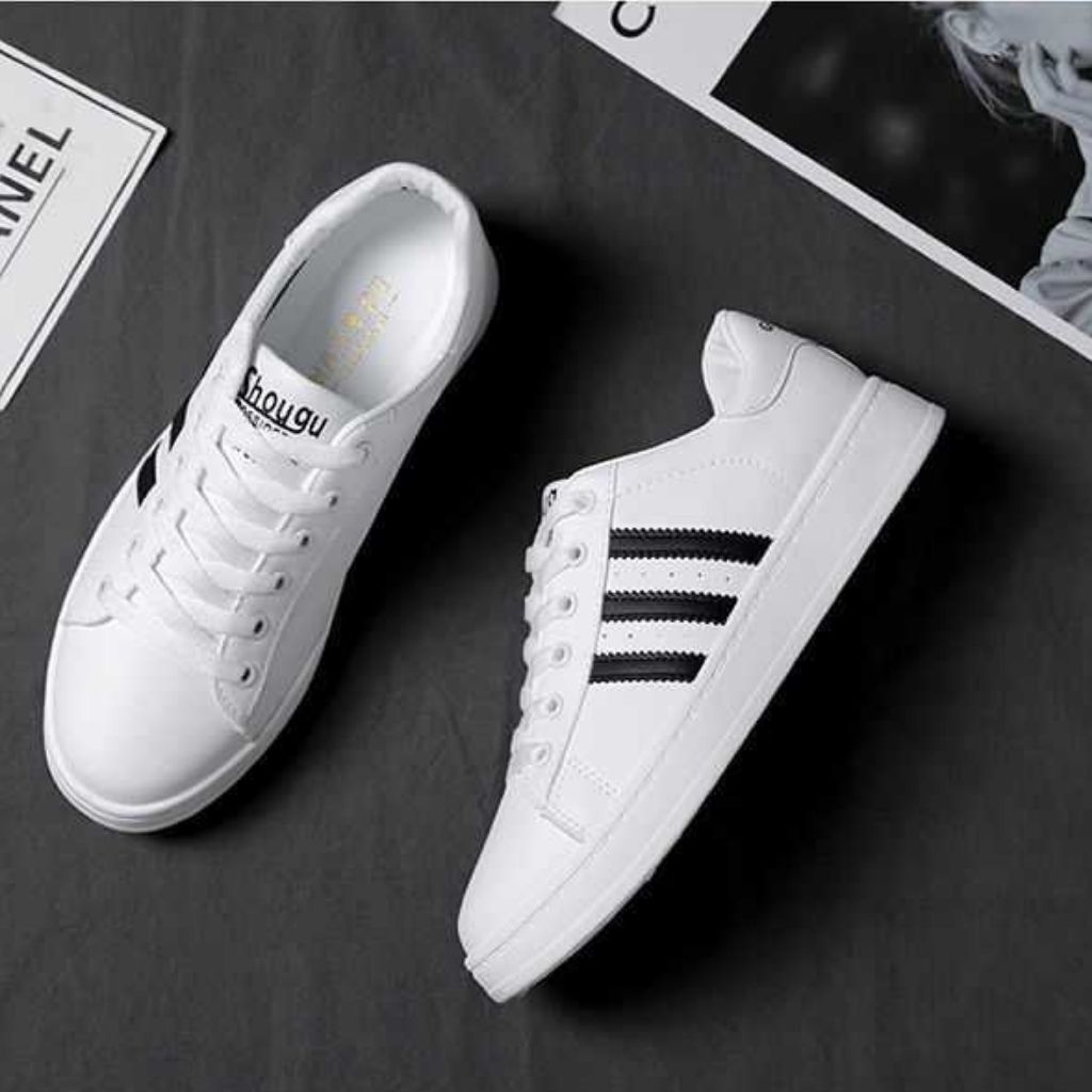 HOÀN TIỀN 15% - Giày nam sneaker giày nam đi chơi giày cặp nam nữ mẫu mới HOT 2021 chất liệu da dễ làm sạch đế nhẹ êm DOZIMAX
