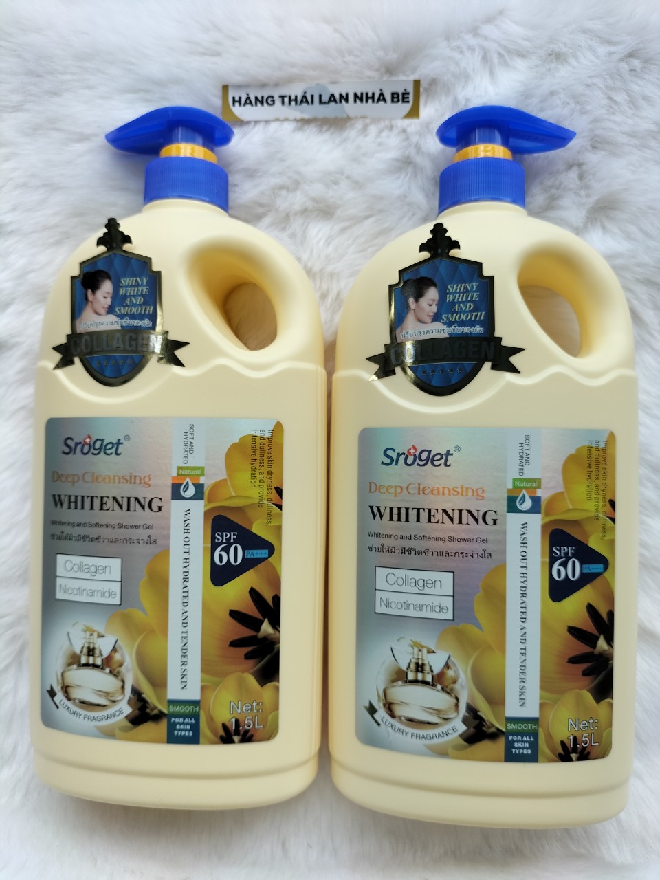 Sữa tắm Sroget Thái Lan trắng da cao cấp 1500ml