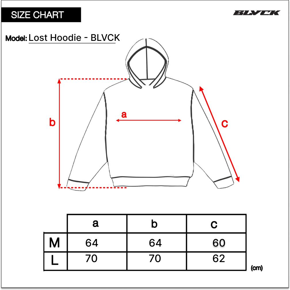 Áo hoodie LOST - BLACKORP - Unisex, Form suông rộng, nỉ chân cua