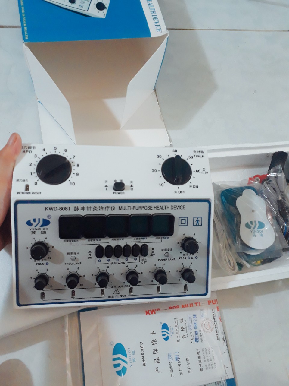 máy điện châm KDW 808I