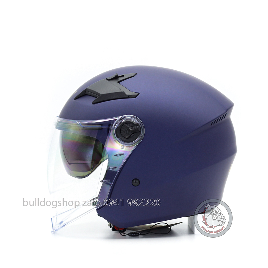 Mũ bảo hiểm 3/4 2 kính Royal M268