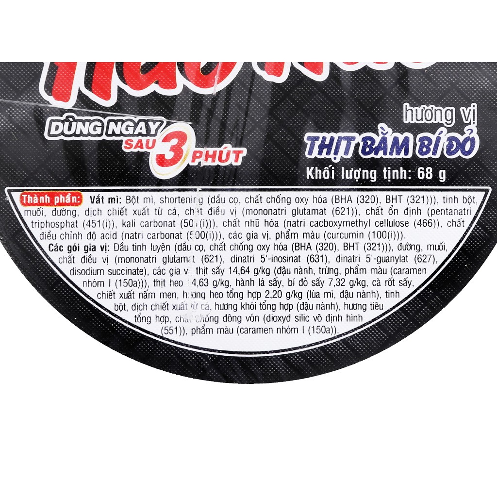 Mỳ Cốc Handy Hảo Hảo 65G - Chua Cay