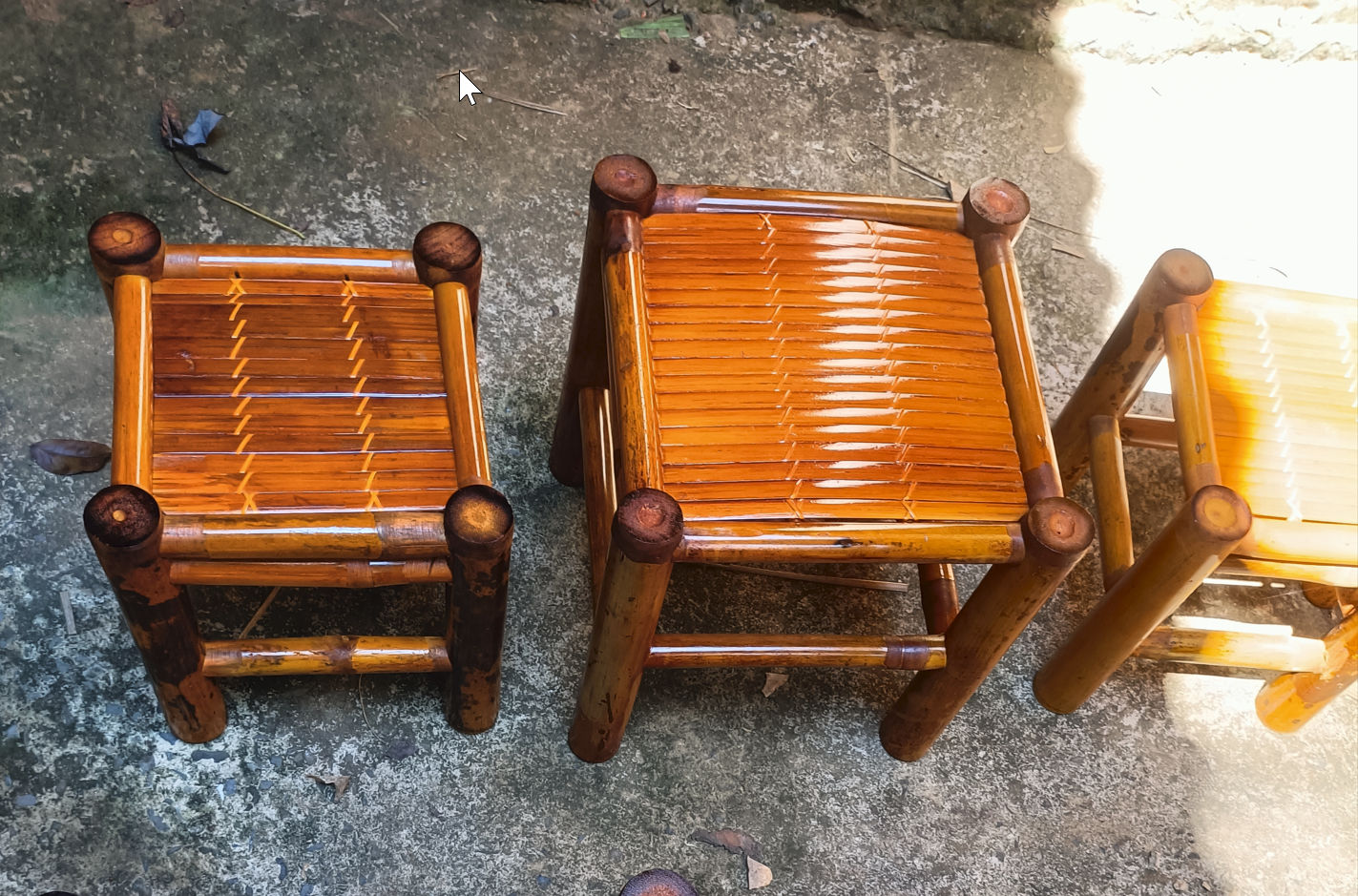 Ghế đôn bằng tre tự nhiên