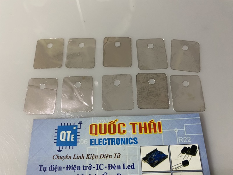 Combo 10 miếng lót cách điện mica kiểu chân to-247/to-3p