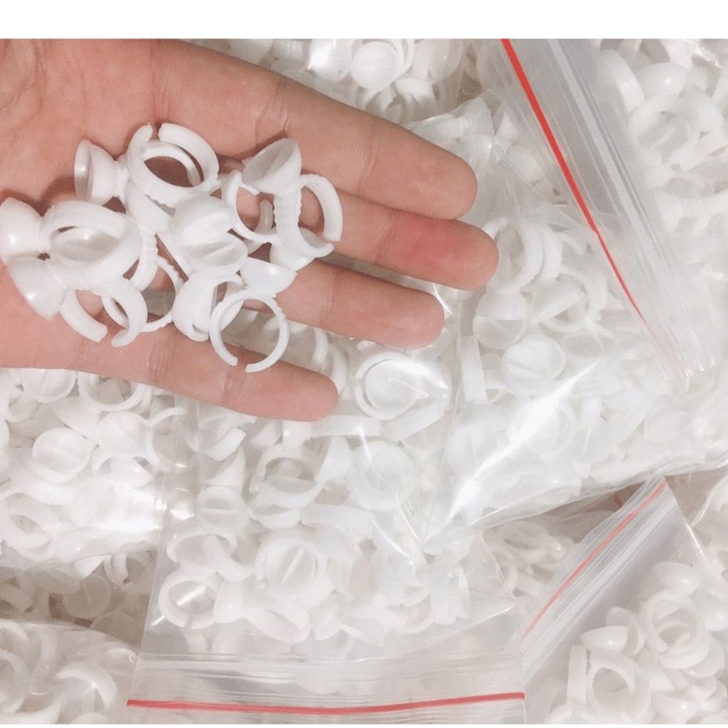 Nhẫn đựng keo nối mi ( bịch 100 nhẫn)