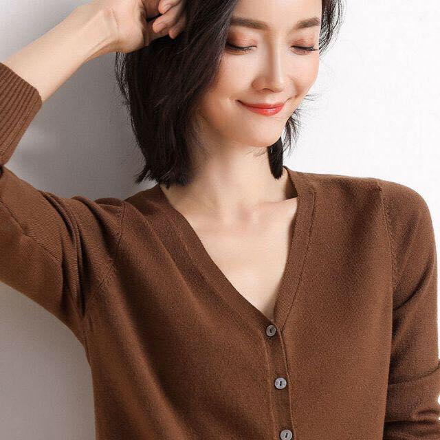 Áo khoác len cardigan lông cừu