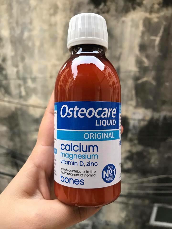 Canxi Nước Osteocare UK 200ML - Canxi Hữu Cơ Cho Bé Từ 3 Tuổi Người Lớn Chứa Kẽm, Magie, Vitamin D, ZinC Giúp Tăng Cường Sức Đề Kháng