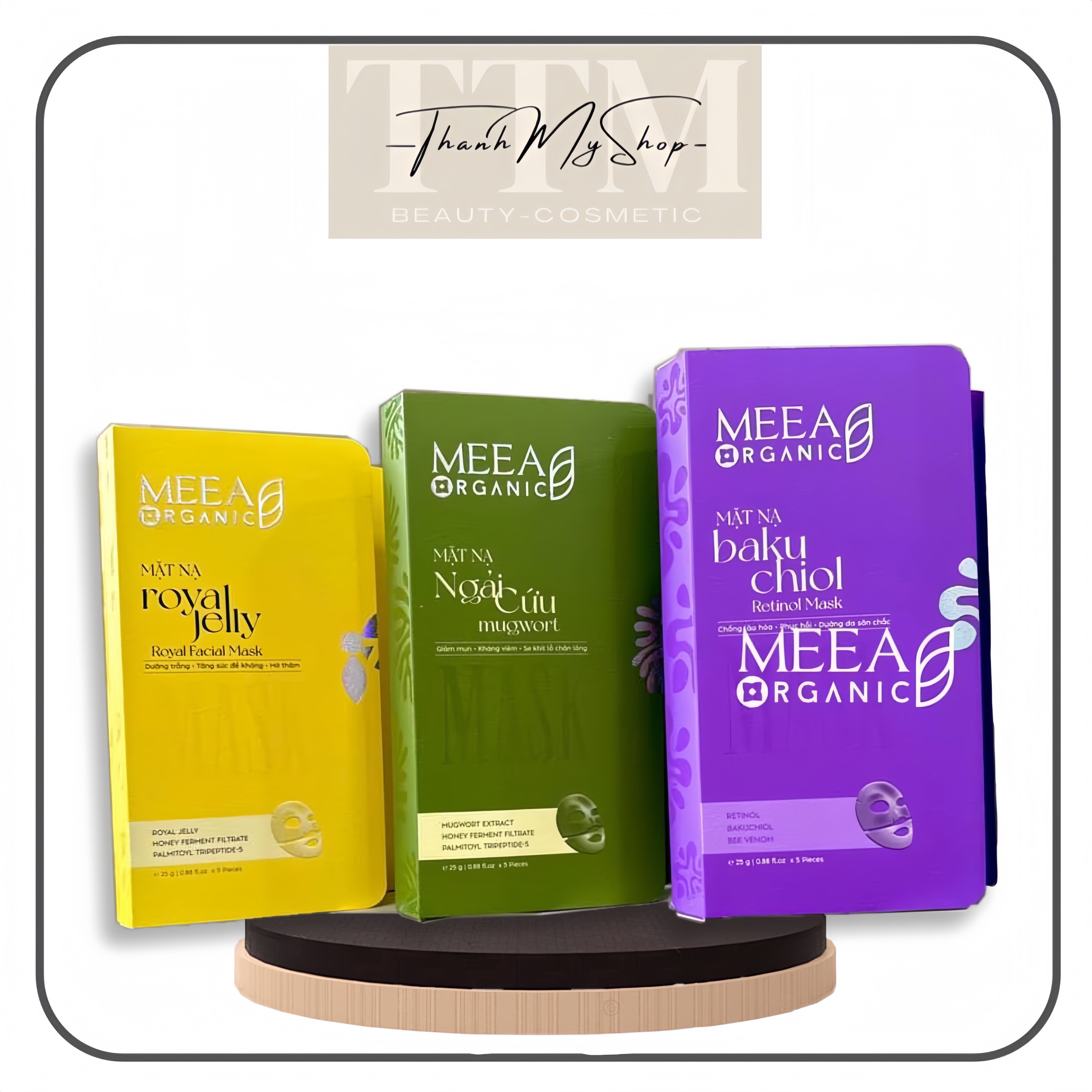 Mặt Nạ Mask Thạch Tươi Collagen Thực Vật - Meea Organic