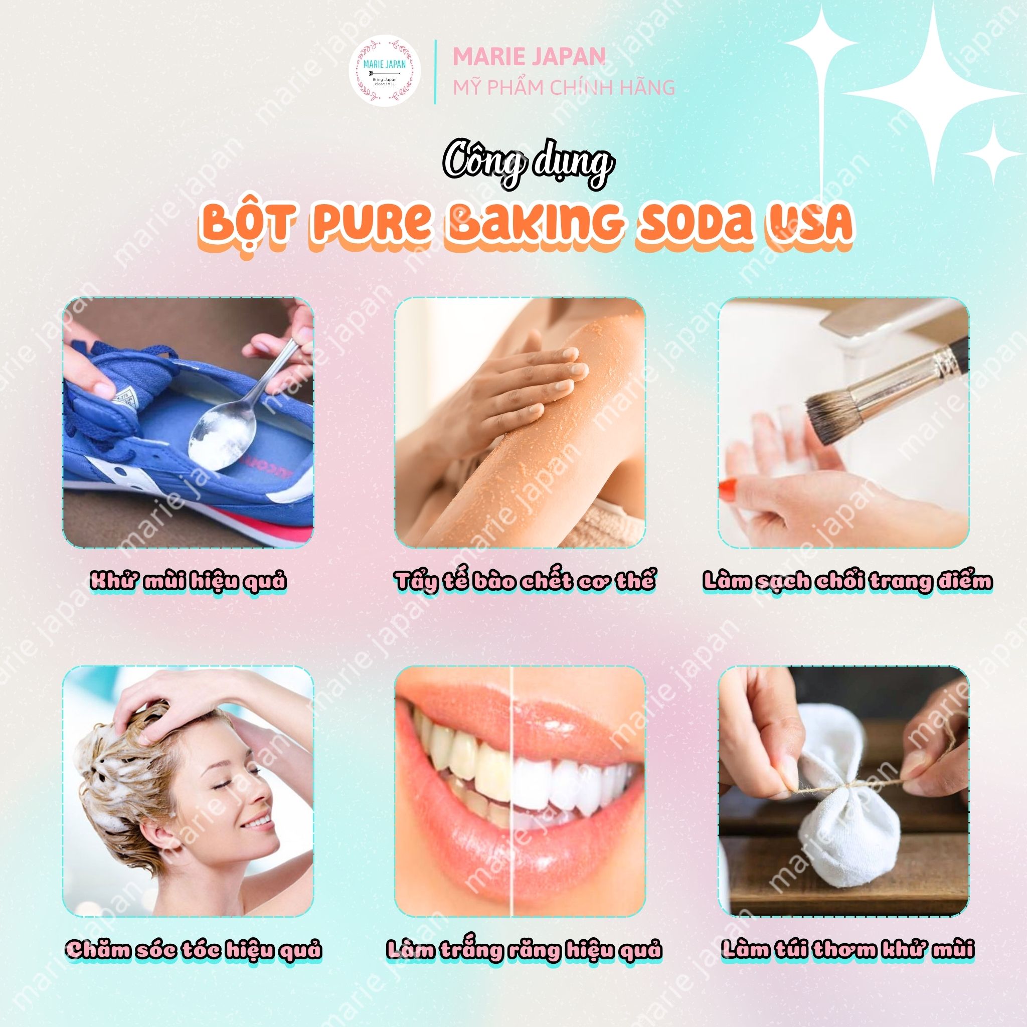 Bột Đa Năng Trắng Răng Pure Baking Soda Arm 454g