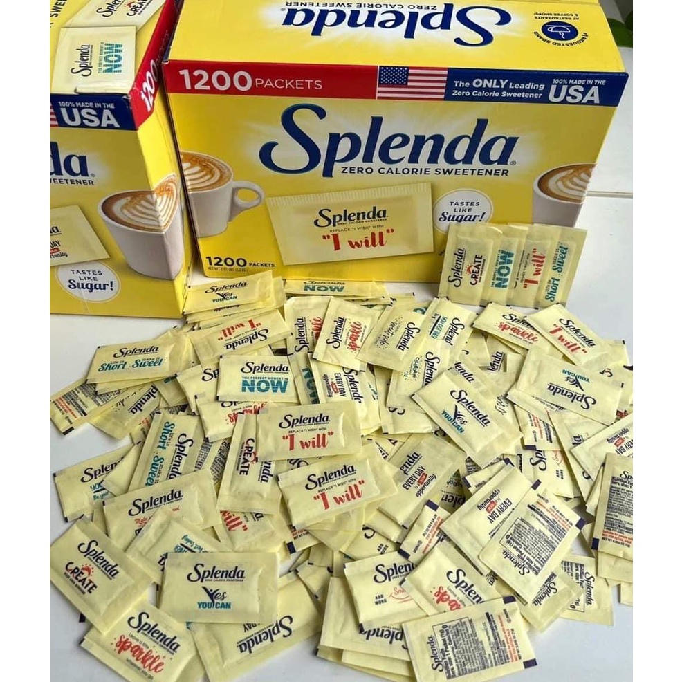 100 gói đường ăn kiêng Splenda Mỹ