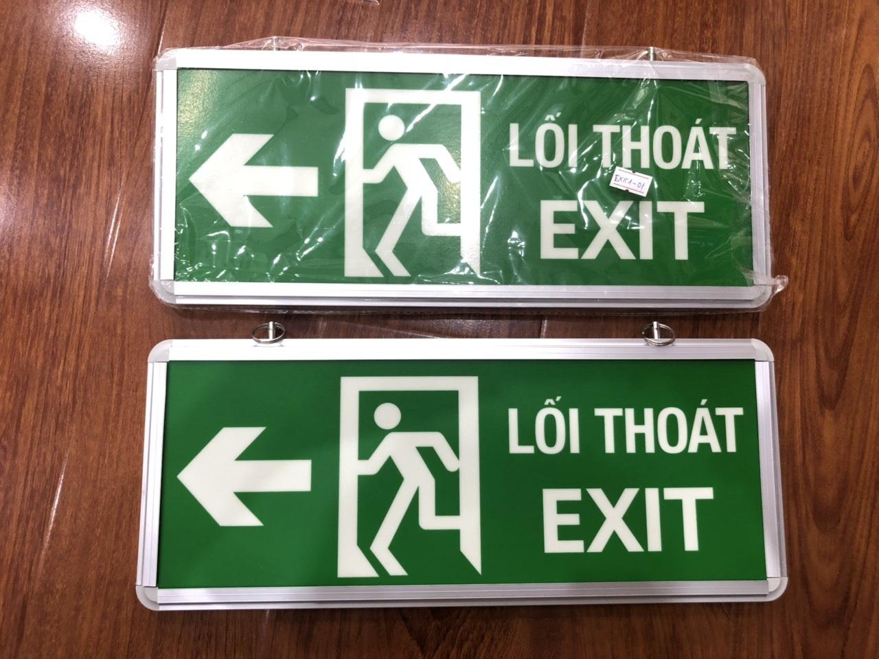 Bảng dạ quang 1 mặt khung nhôm LỐI THOÁT EXIT