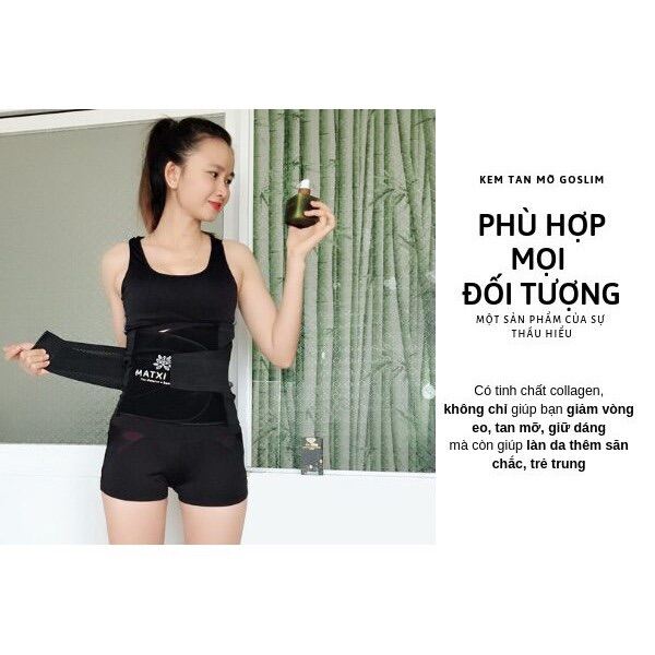 Kem tan mỡ bụng Go slim (tặng kèm nịt bụng)