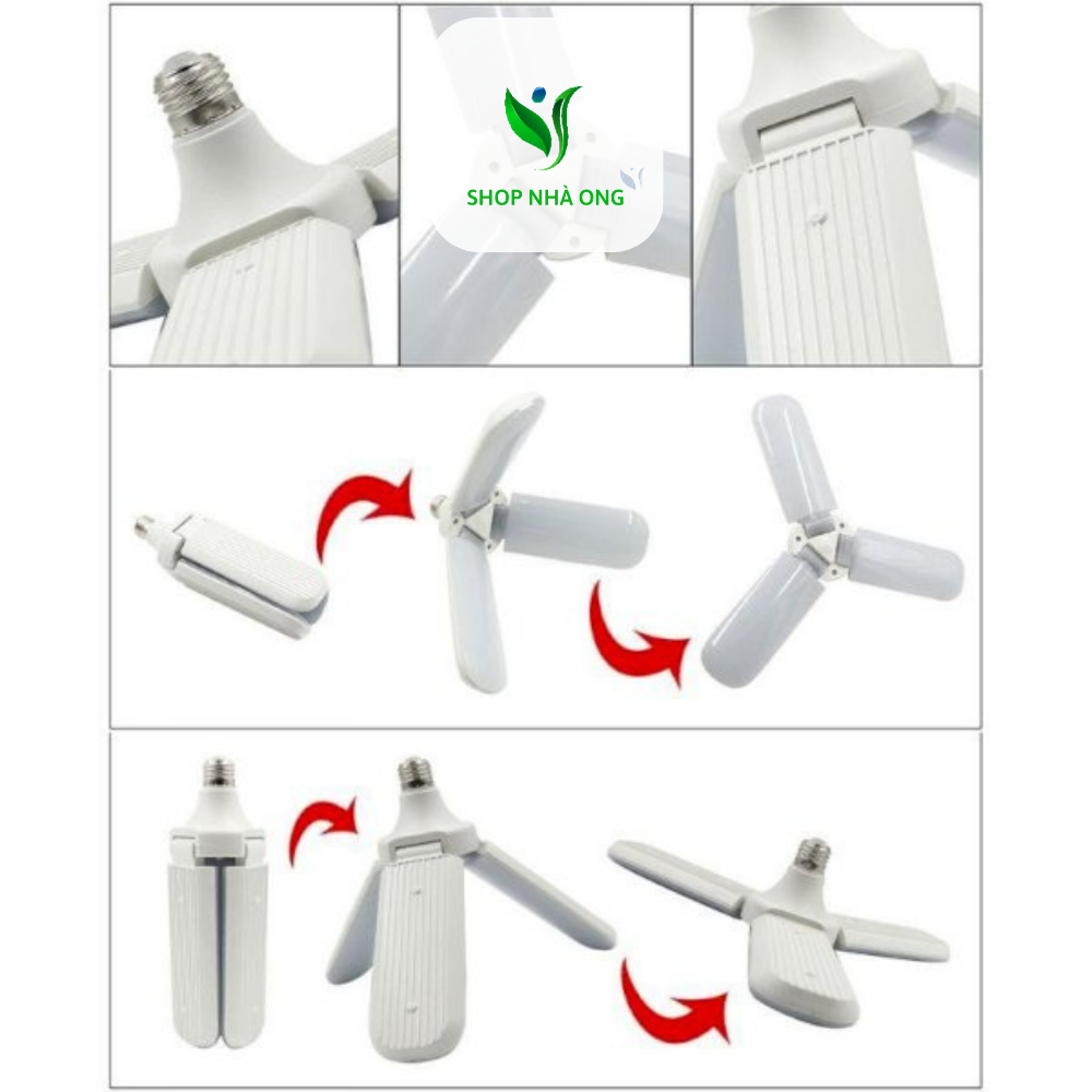 Bóng đèn LED hình cánh quạt (3 cánh) 45W siêu sáng