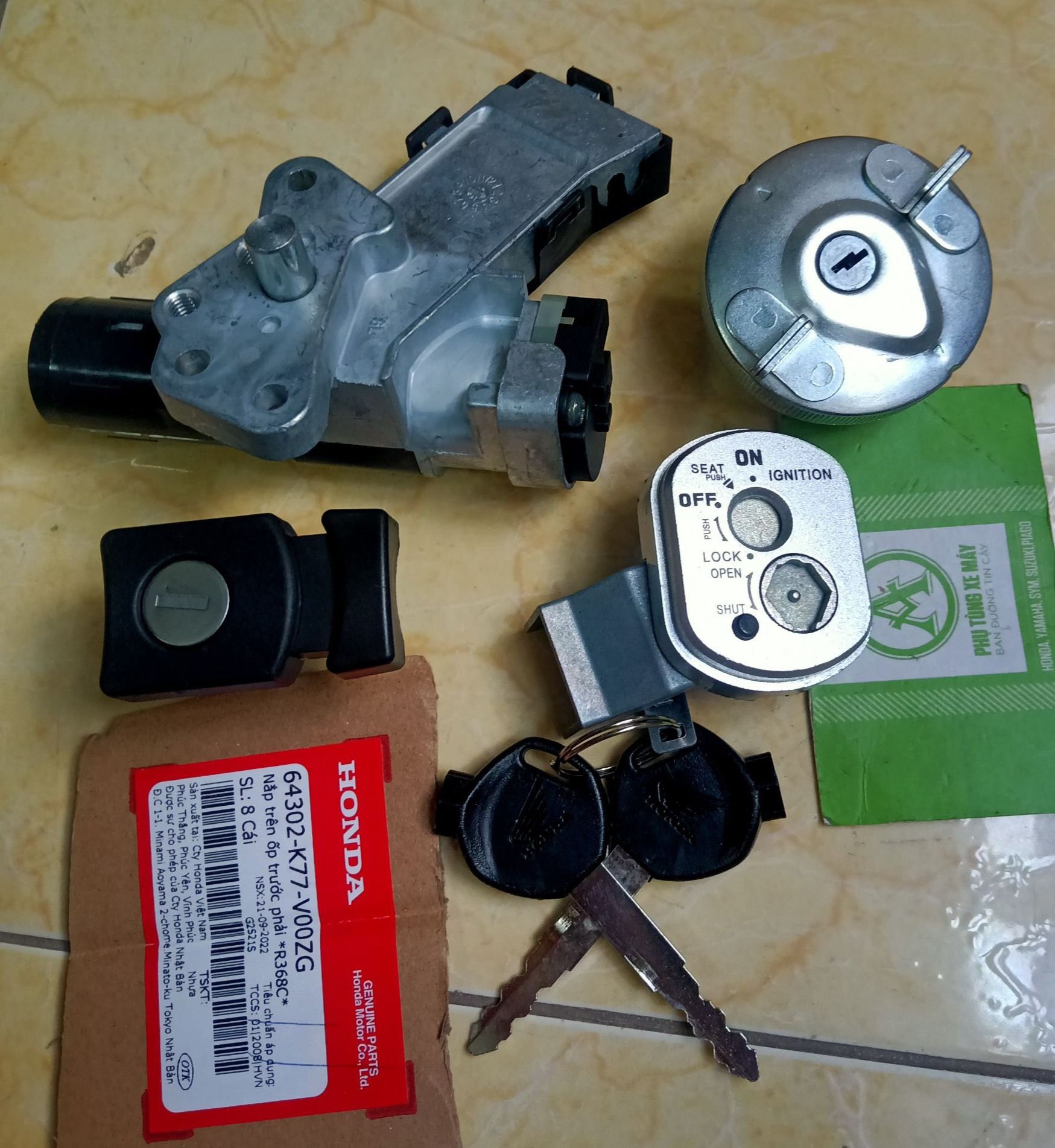 Bộ Ổ Khóa Xe Lead 110 đời cũ + SCR 110 đời 2009 -2012