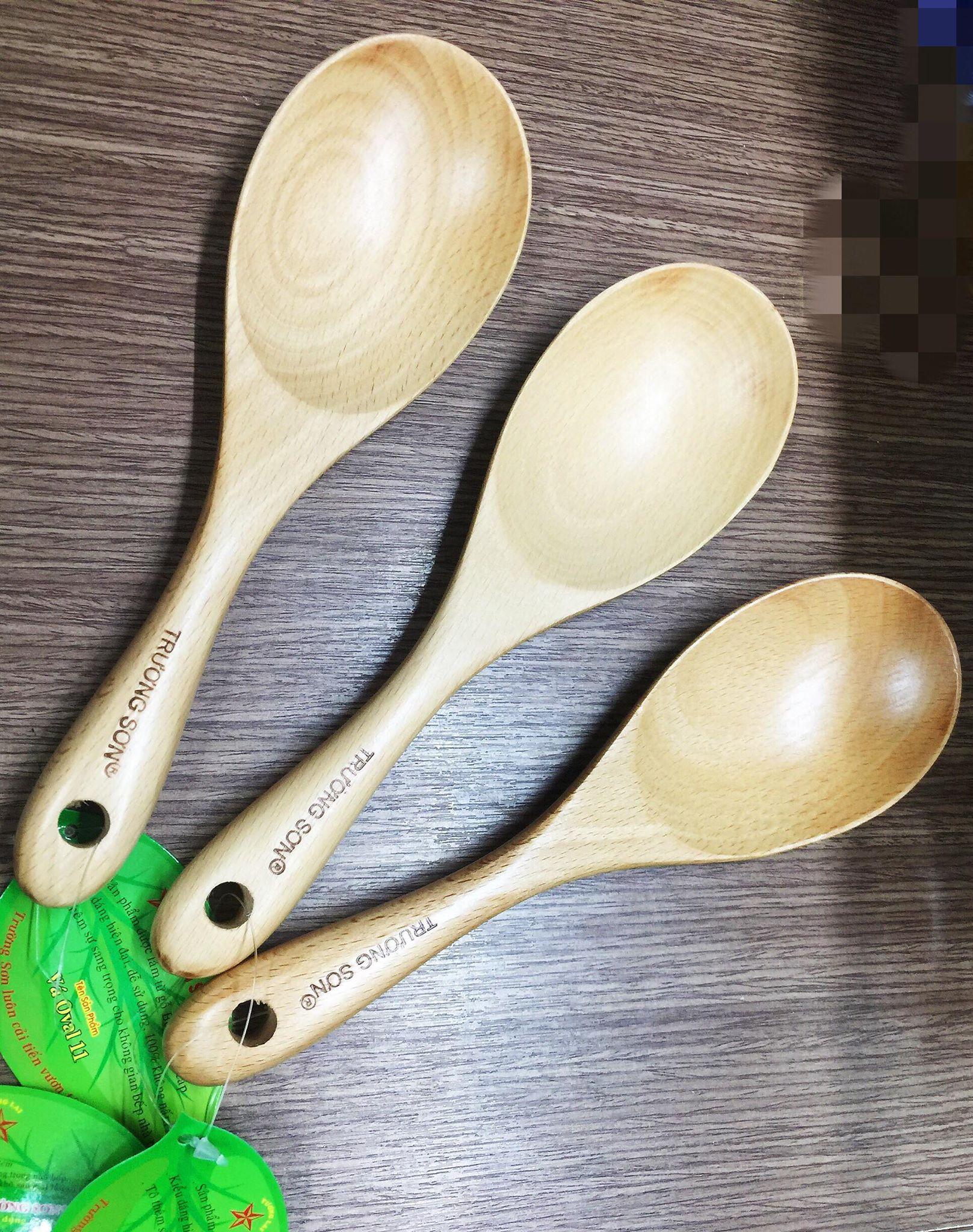Vá cơm oval gỗ 11 trường sơn cao cấp
