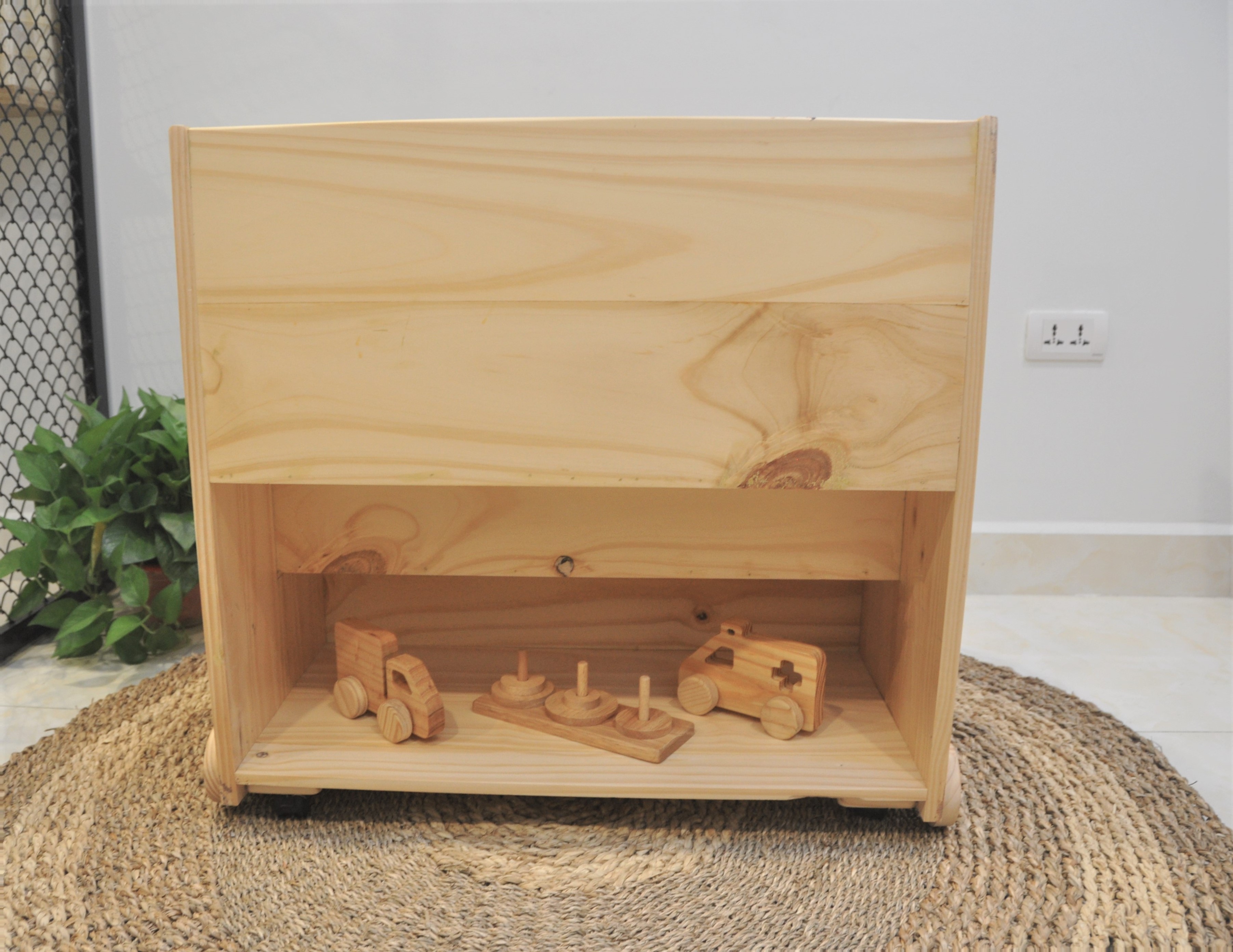 Kệ Sách Có Bánh Xe Momo II (Lớn) - Bebewood