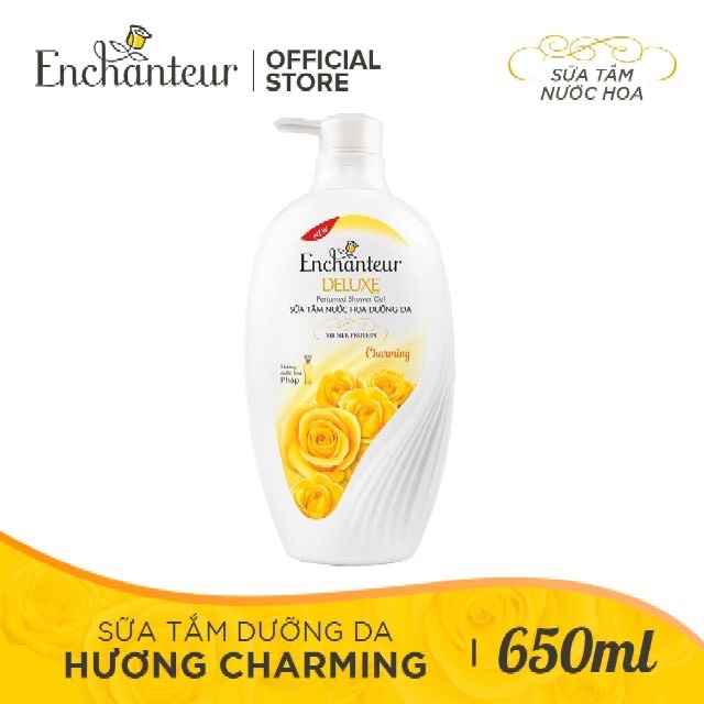 Dầu gội,Tắm Enchanteur Charming 650g