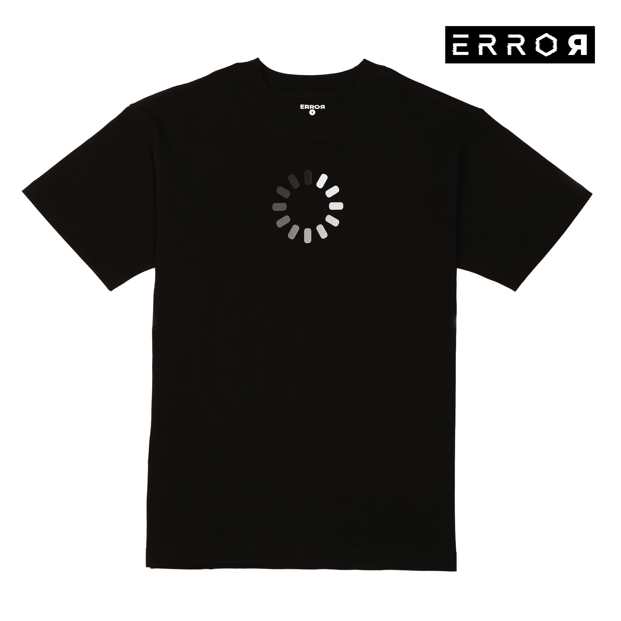 Áo Thun Oversize Nam Nữ Cotton 100% Still Loading Local Brand Error Tee Basic Màu Đen Bo Cổ Tròn Dày 3cm Không Xù Lông Không Co Rút