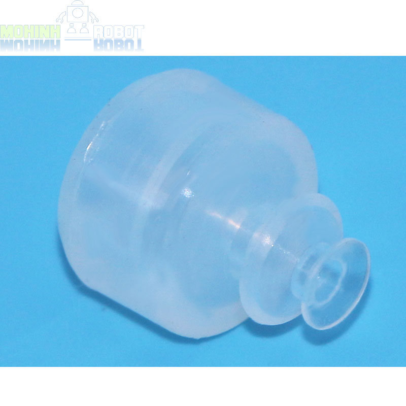 Núm hút chân không SMC 2 lớp đầu lắp 8mm silicon trắng