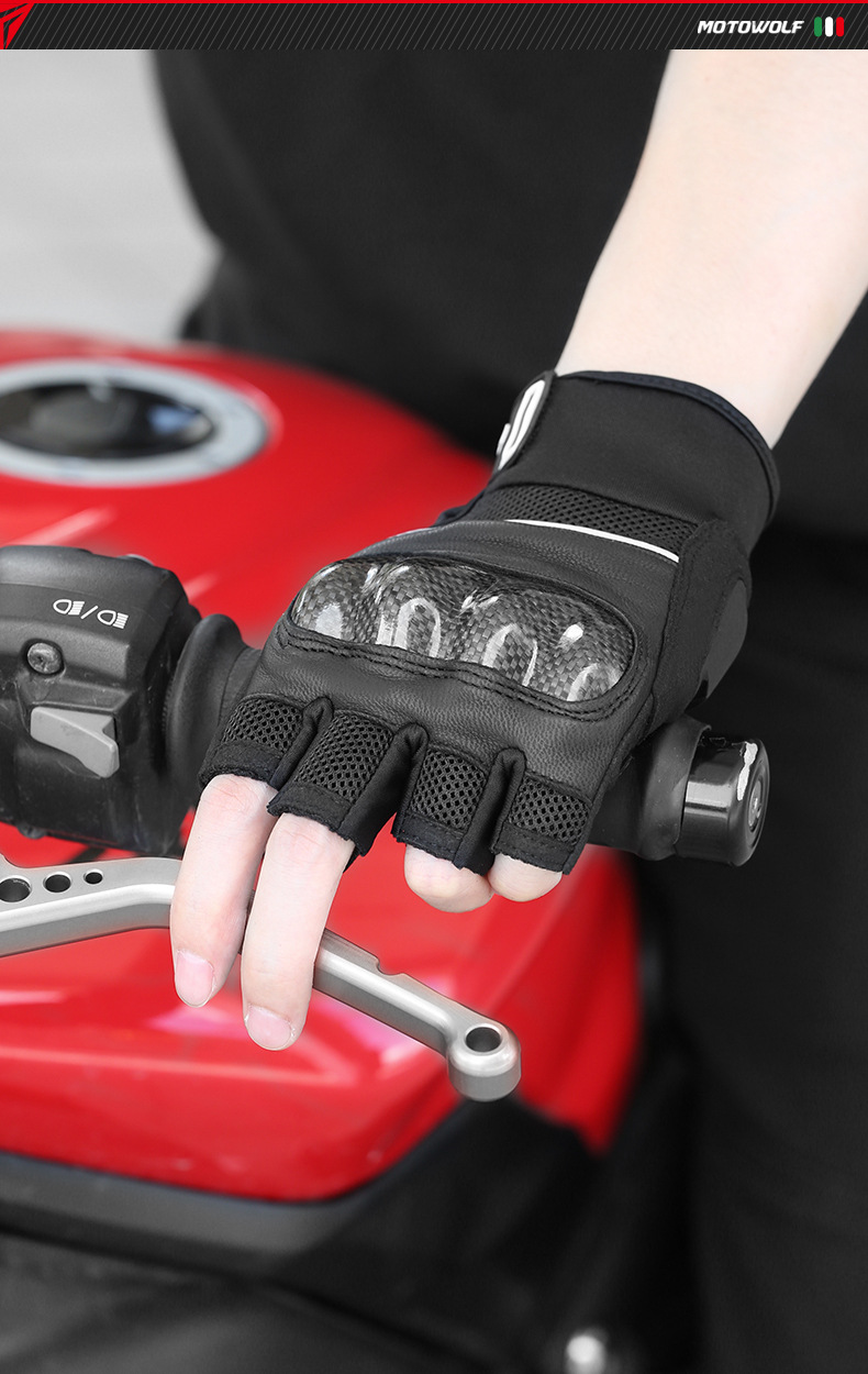 Găng tay cụt ngón MOTOWOLF MDL0327