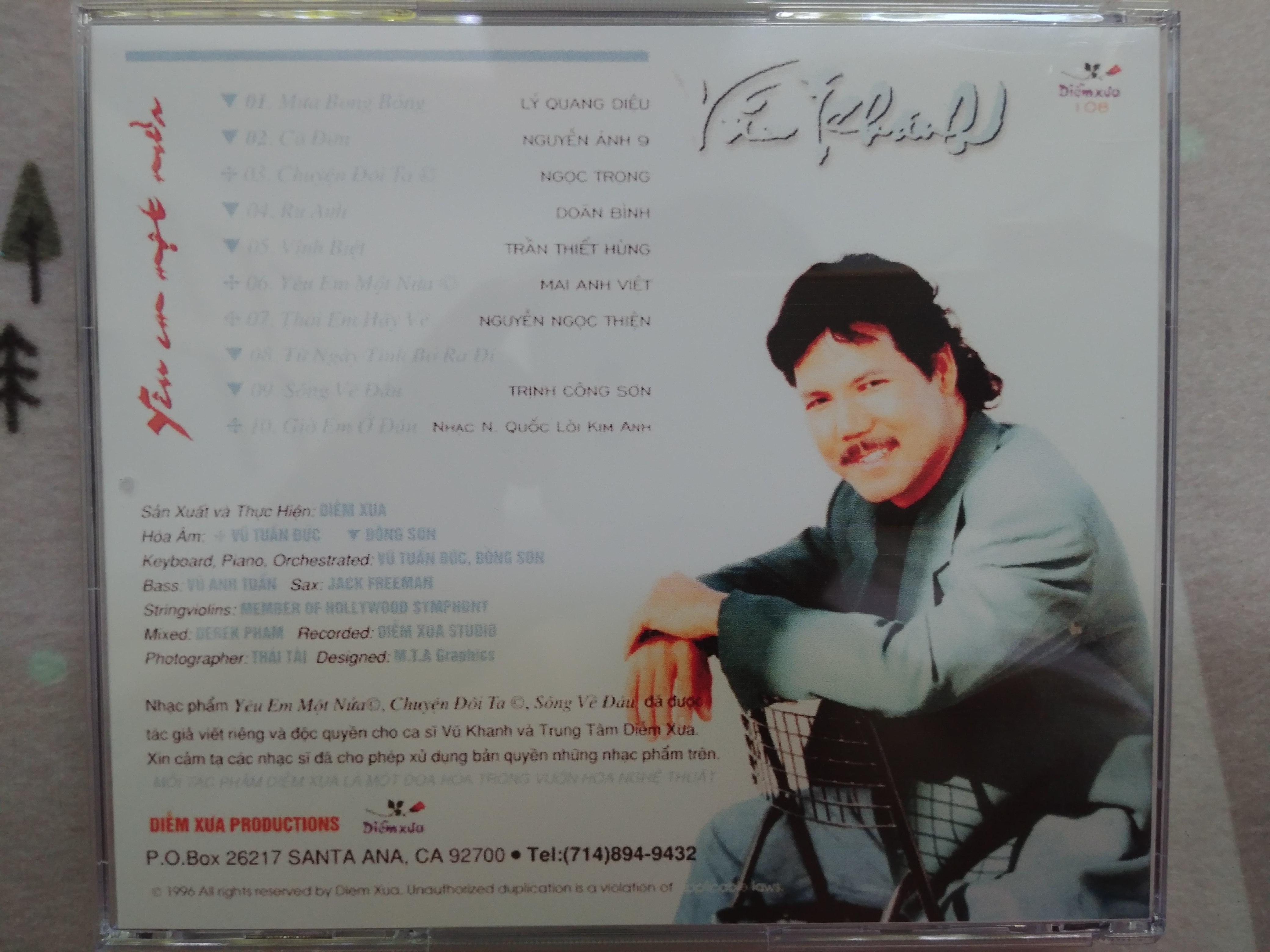 ComBo 3 CD Ca Sĩ Vũ Khanh - Trung tâm Diễm Xưa