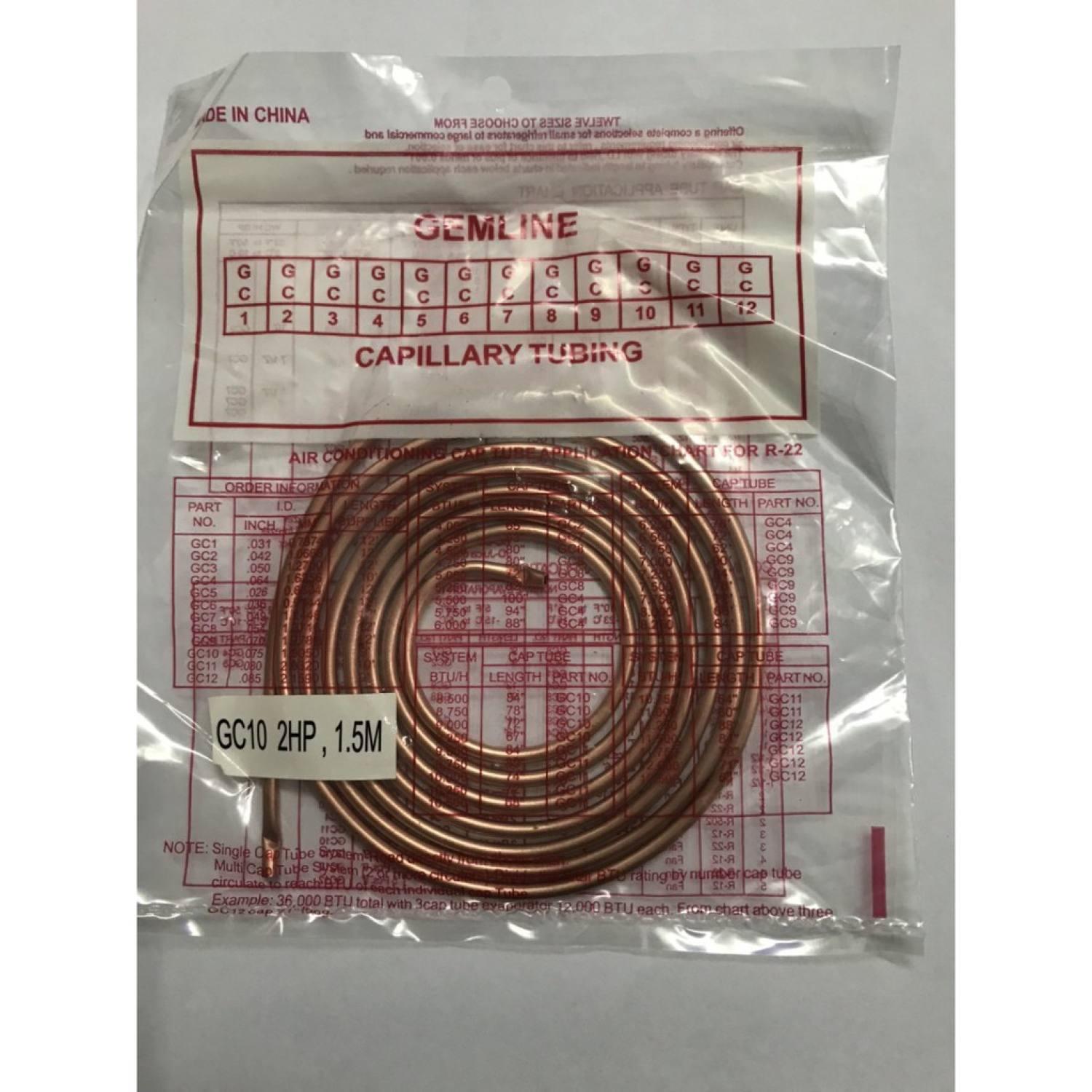 Cáp tủ lạnh ( ống mao) dùng trong hệ thống lạnh