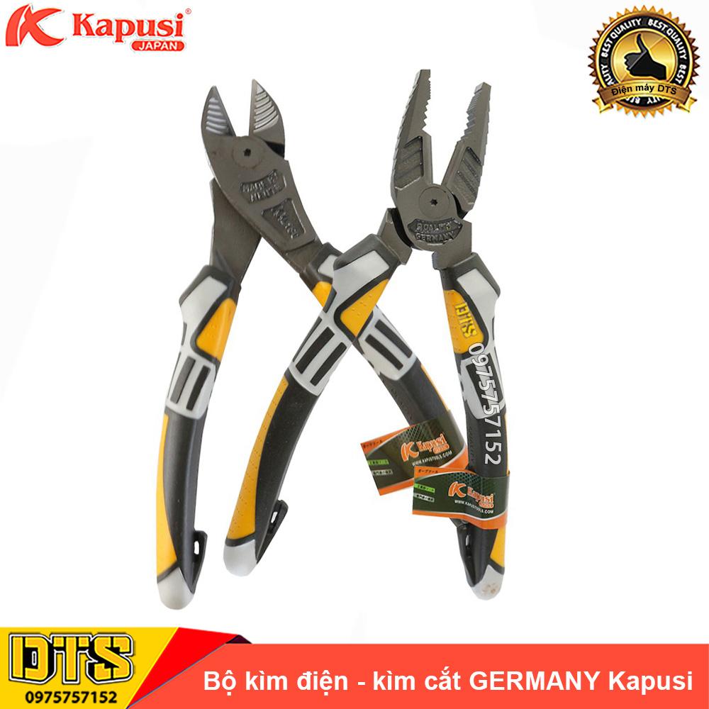 Bộ 2 kìm điện - kìm cắt công nghiệp Kapusi JAPAN thép cao cấp CR-V, thiết kế tiên tiến tiết kiệm 30% lực bấm