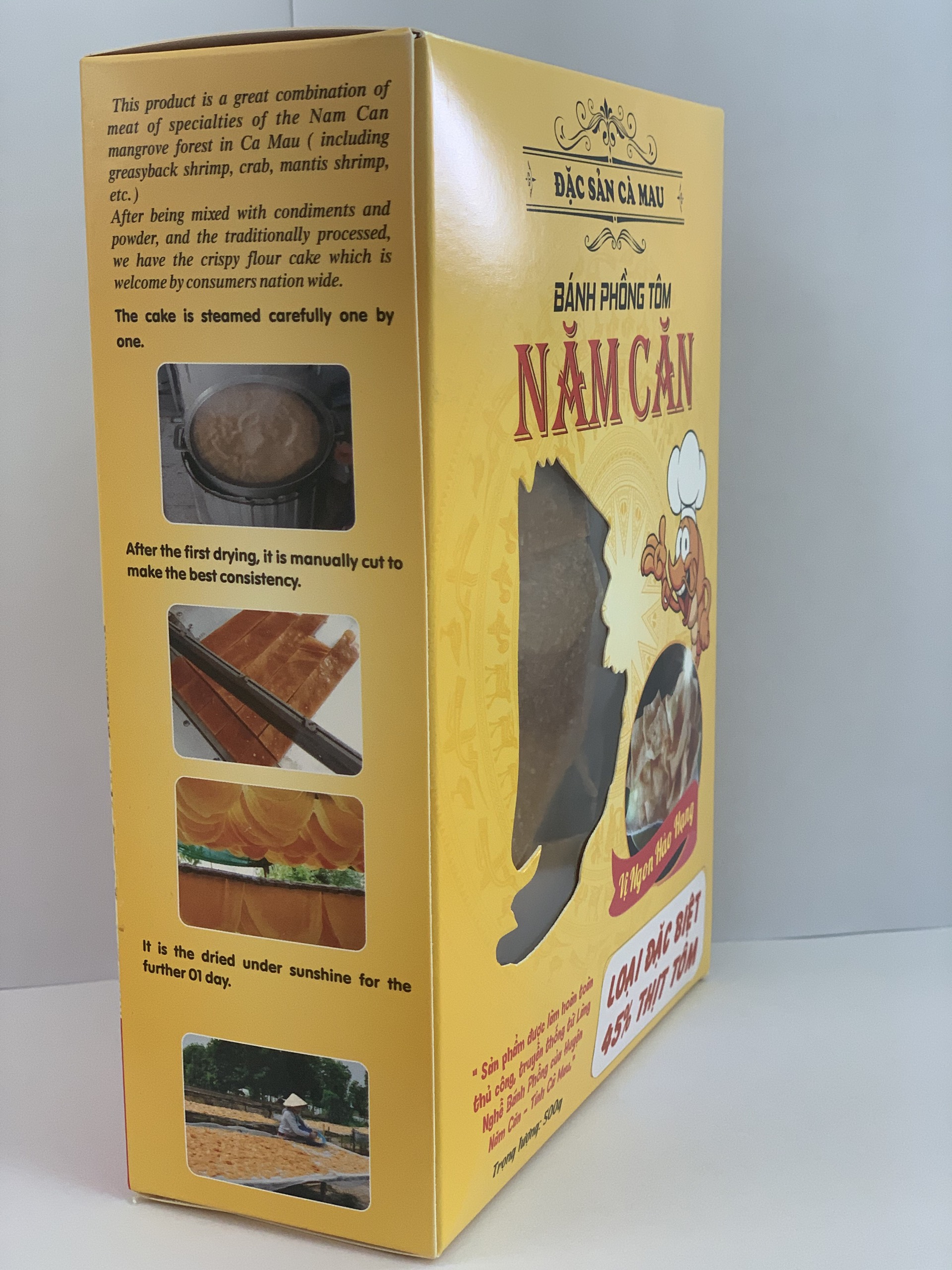 [HCM]BÁNH PHỒNG TÔM NĂM CĂN hộp 500g (ĐẶC SẢN CÀ MAU - loại ĐẶC BIỆT)