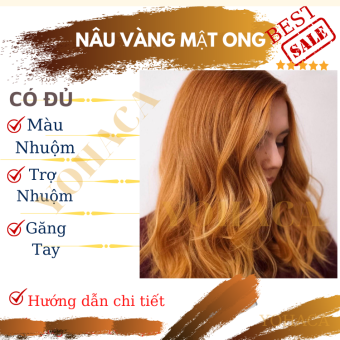 Thuốc nhuộm tóc NÂU VÀNG MẬT ONG không dùng thuốc tẩy tóc của buddyhairs  tặng kèm găng tay mũ trùm trợ nhuộm tiện ích  Shopee Việt Nam