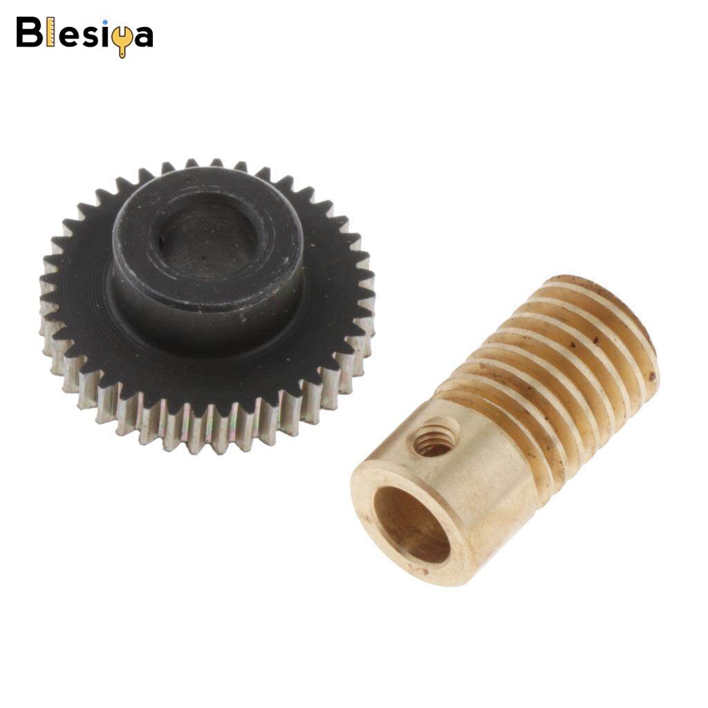 Blesiya 0.5 Modulus Steel Worm Gear Wheel + Brass Gear Shaft Set