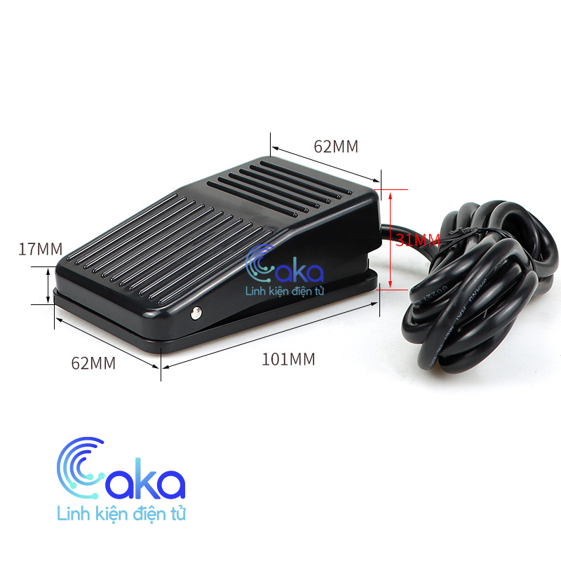 Tfs-1 công tắc bàn đạp chân 250vac-10a dây dài 2m