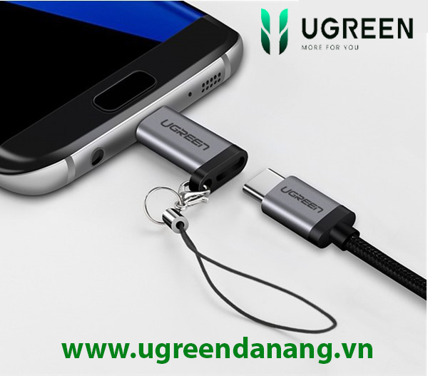 Đầu chuyển đổi Micro USB to USB type-C chính hãng Ugreen 50590 cao cấp