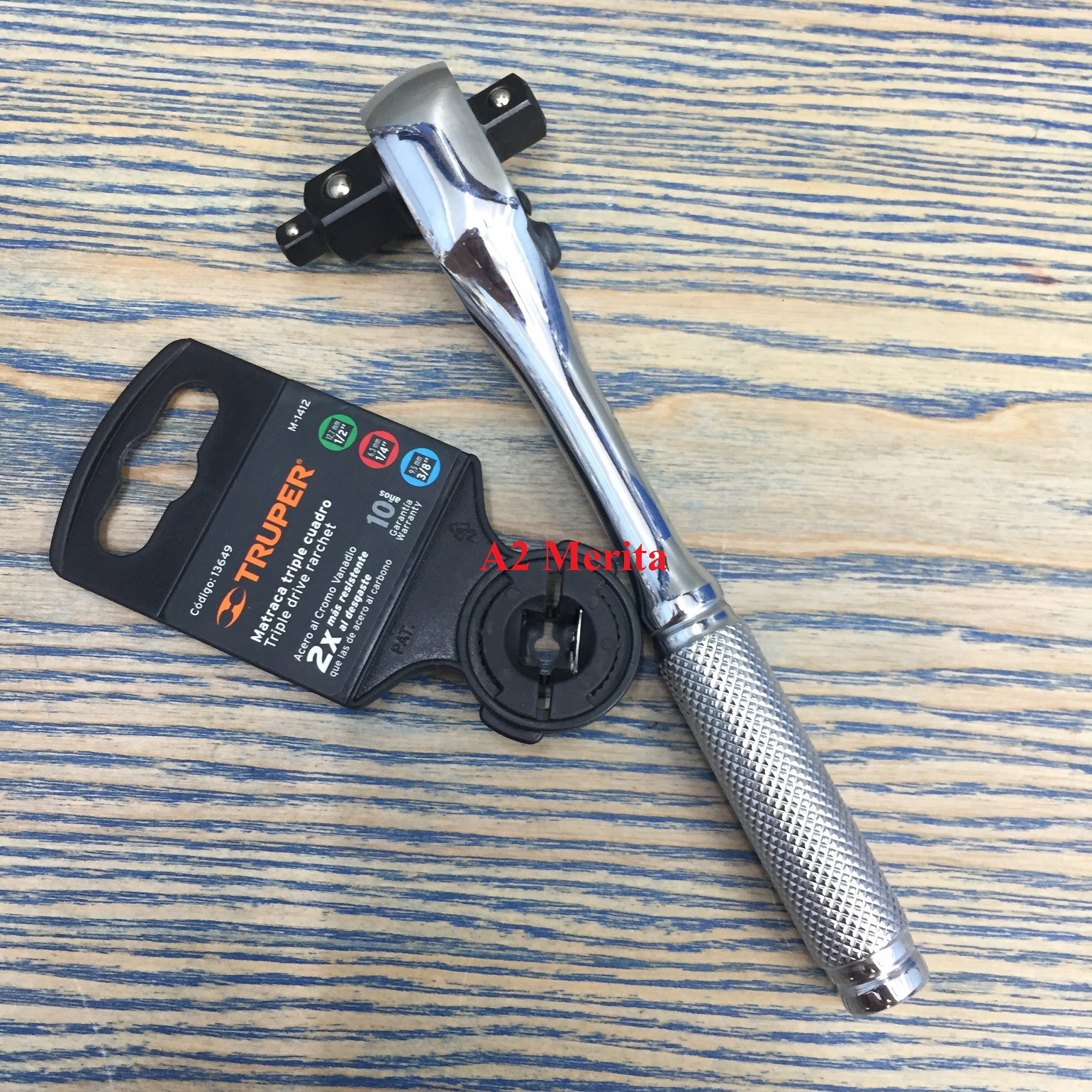 Cần siết 3 đầu 1/4", 3/8", 1/2" Truper 13649 (M-1412)