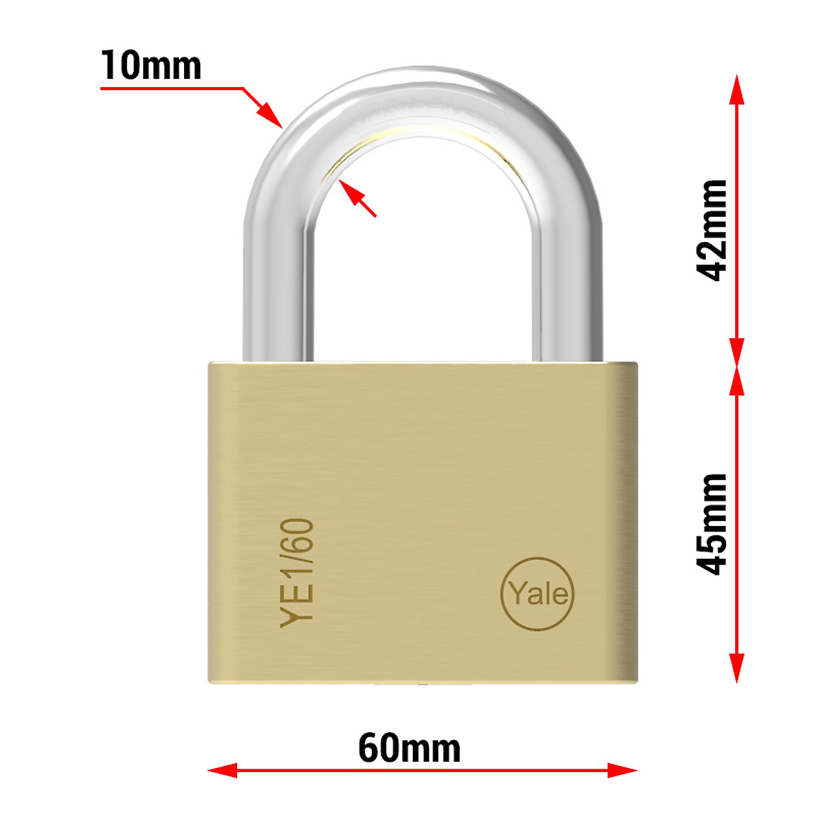 [HCM]Ổ khóa cửa Yale YE1D/60/132/1