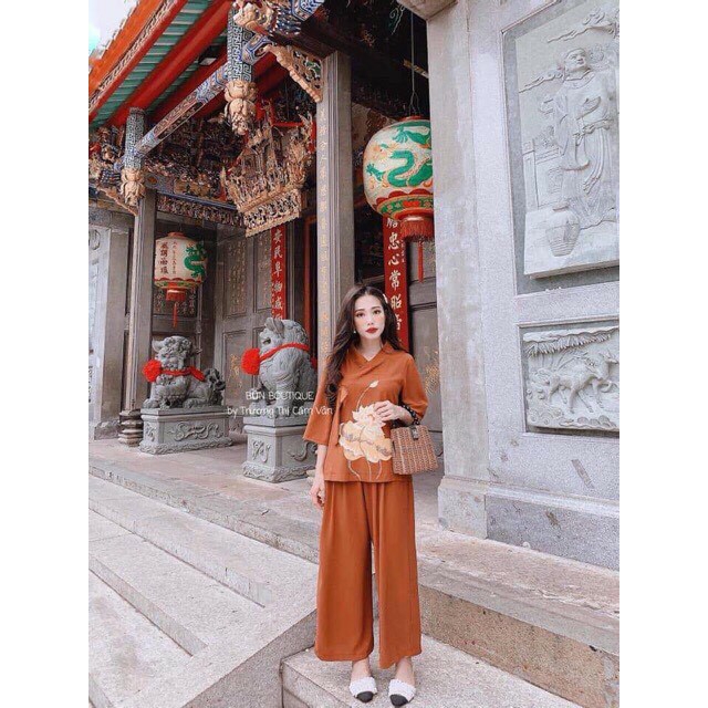 [HCM]SET ĐỒ LAM ĐI CHÙA CAO CẤP