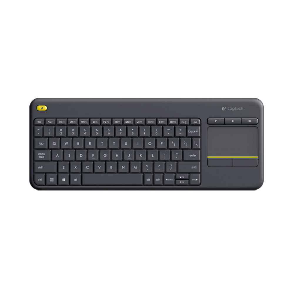 Keyboard Logitech K400 Plus Wireless (Black/White)-Warranty 12 months