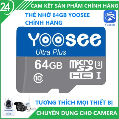 [BẢO HÀNH 12 THÁNG] Thẻ Nhớ Camera Yoosee 64GB, Thẻ Chuẩn Tốc Độ Cao-CHÍNH HÃNG YOOSEE