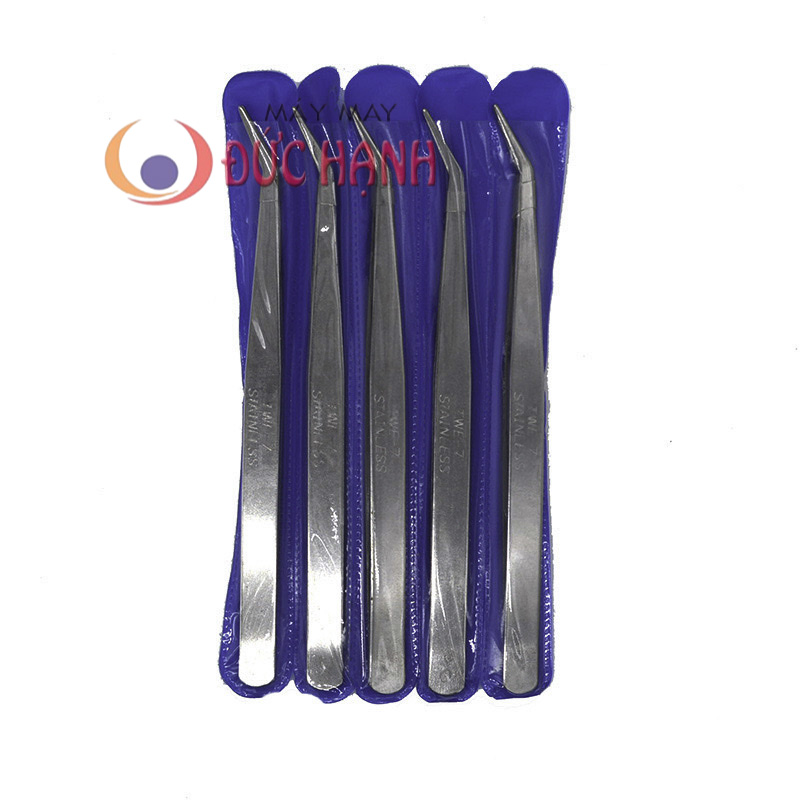 Nhíp xỏ chỉ - nhíp thẳng - nhíp cong - 1 cái