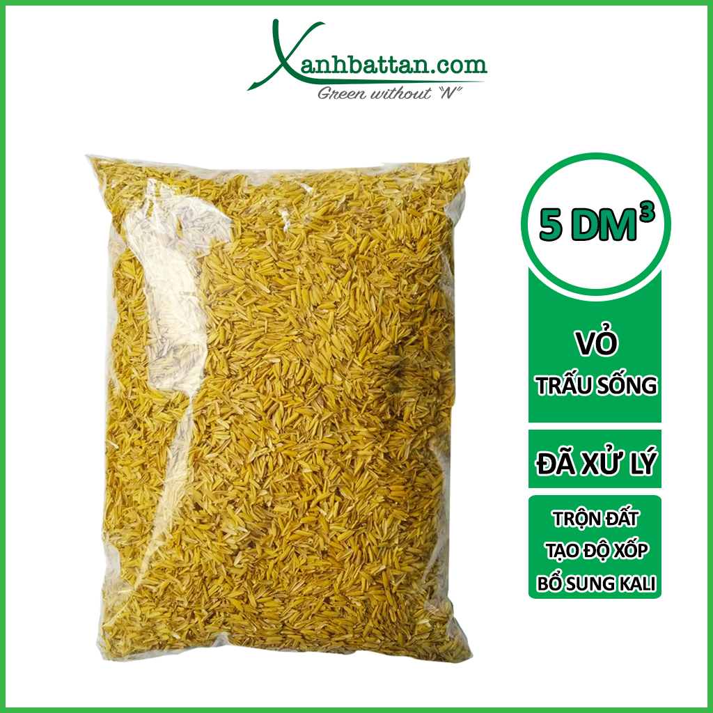 Giá Thể Vỏ Trấu Sống Trộn Đất Trồng Rau Và Hoa Kiểng